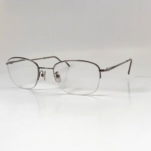 Giorgio Armani GA10 2F2 Eyeglasses Frame Only 51-20-135 Silver Half Rim Italy